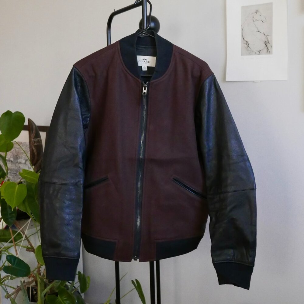 COACH Men's wool & leather Jacket